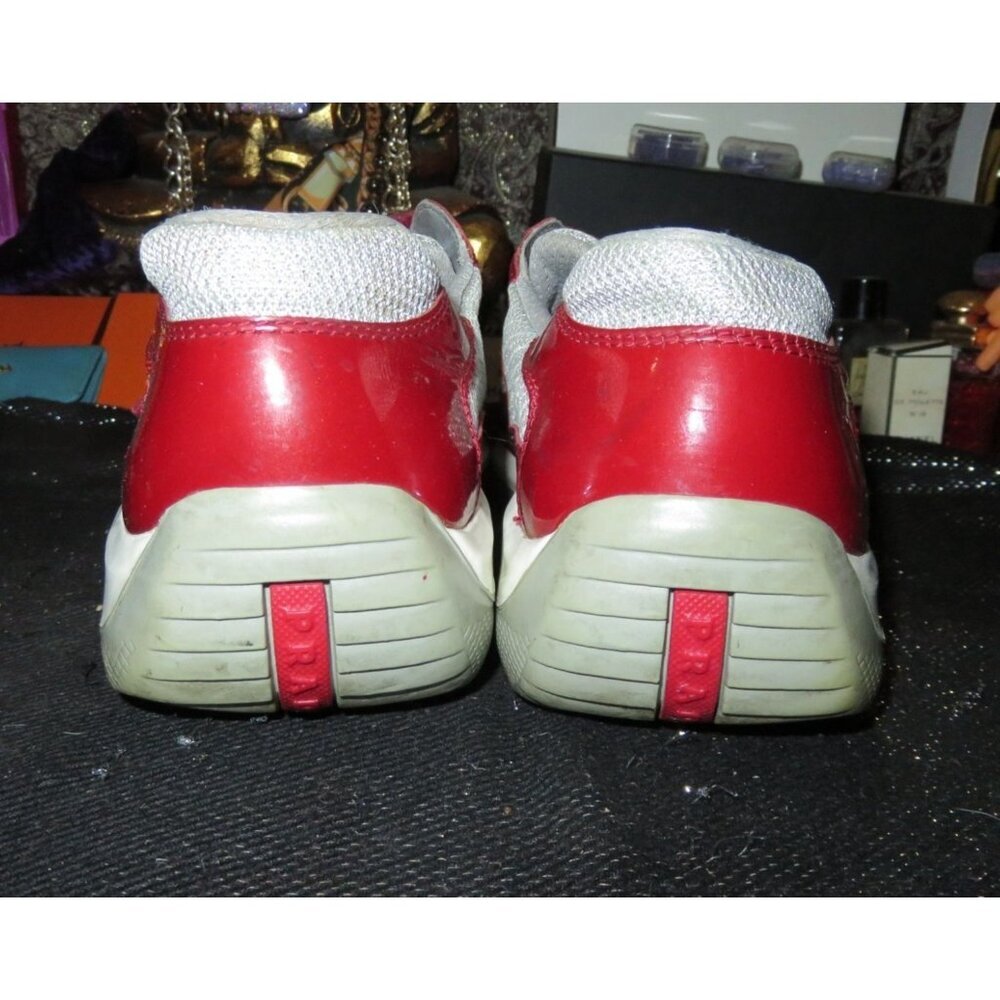 SOLD! Prada 2002 America’s Cup Original Red & White Patent Italian Leather kicks - Picture 4 of 12